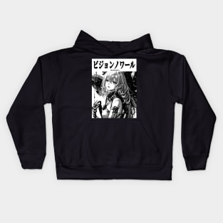 Cyberpunk Cyborg Girl Japanese Vaporwave Urban Aesthetic Kids Hoodie